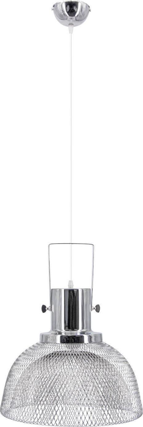 Lampa wisząca Mdeco Industrialna LAMPA wisząca ELM9906/1 ZWIS - 02 MDECO druciana OPRAWA metalowy ZWIS siatka chrom