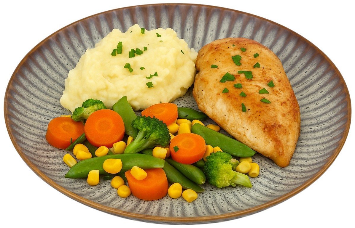 Talerz płytki obiadowy 27,5 cm Stoneware Meteor