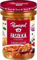 Pamapol - Fasolka po bretońsku z wędzoną kiełbasą 500g