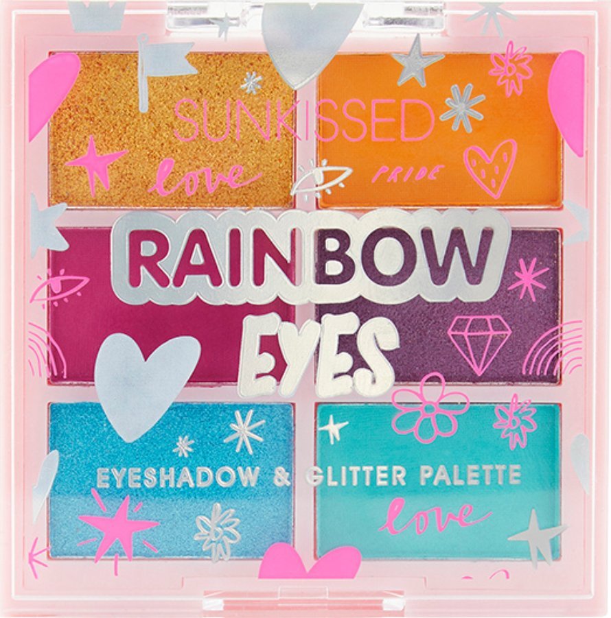Sunkissed Sunkissed Rainbow Eyes Paleta Cieni Do Powiek