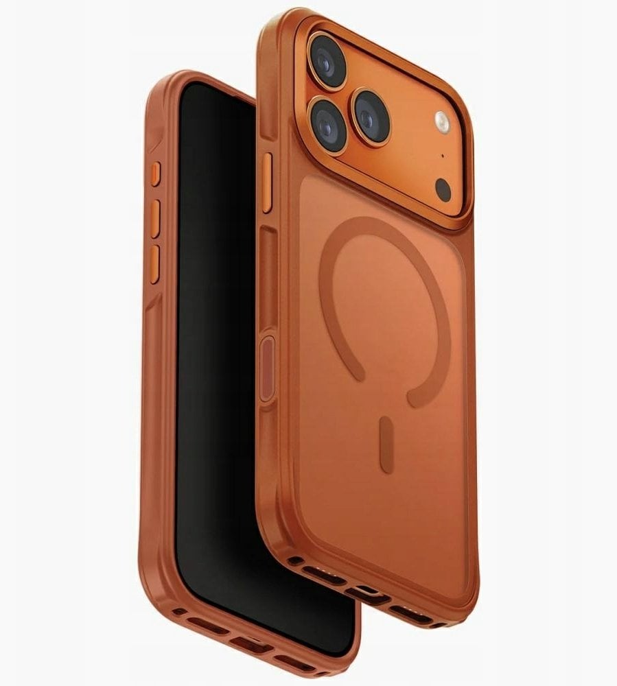 Uniq Etui Veren do Apple iPhone 17 Pro MagClick Charging pomarańczowy