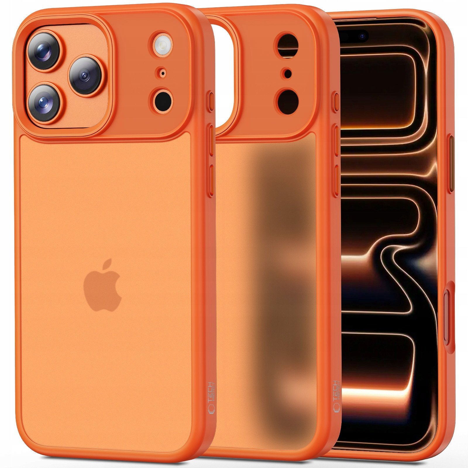 Etui Tech-Protect Flexair Magmat iPhone 17 Pro Matte Cosmic Orange