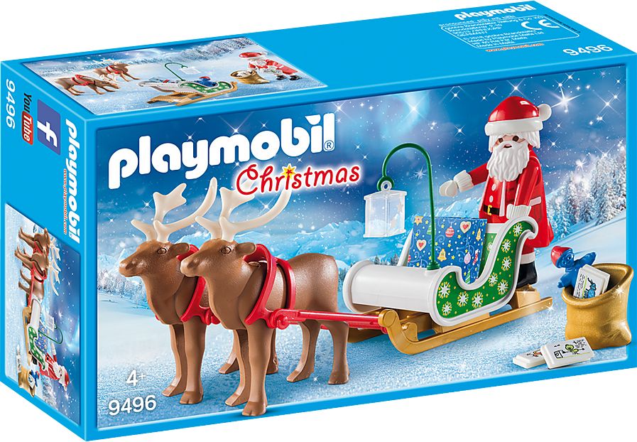 Playmobil Sanie świętego Mikołaja z reniferami (9496)