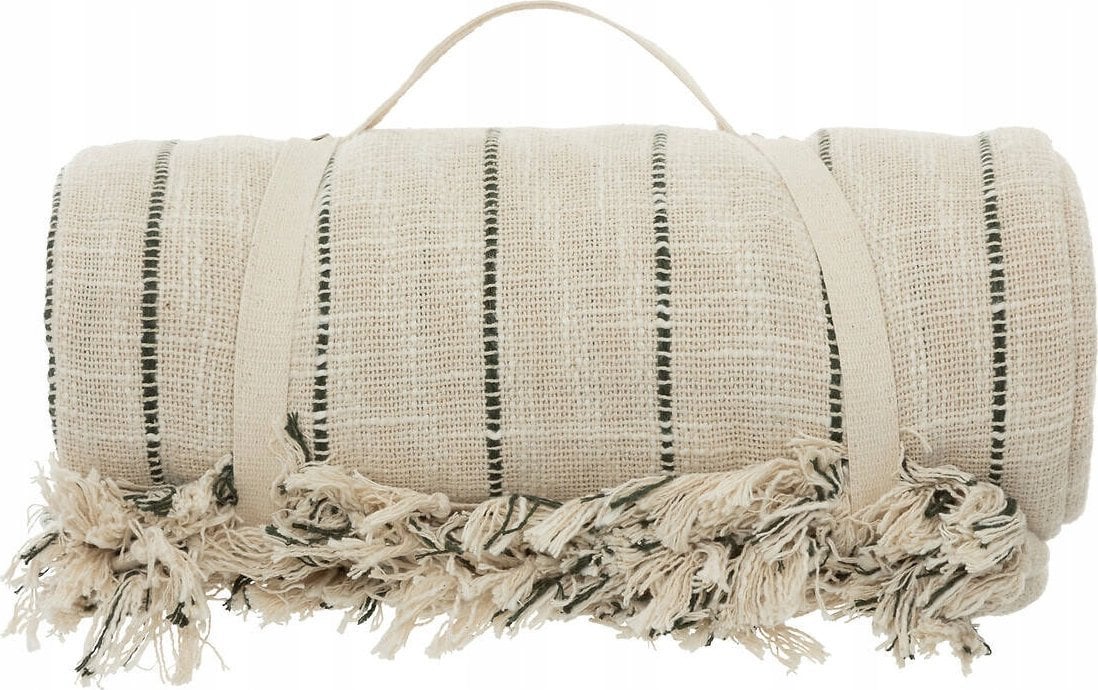 Atmosphera Narzuta na łóżko bawełniana LUISA, z frędzlami, 240 x 260 cm