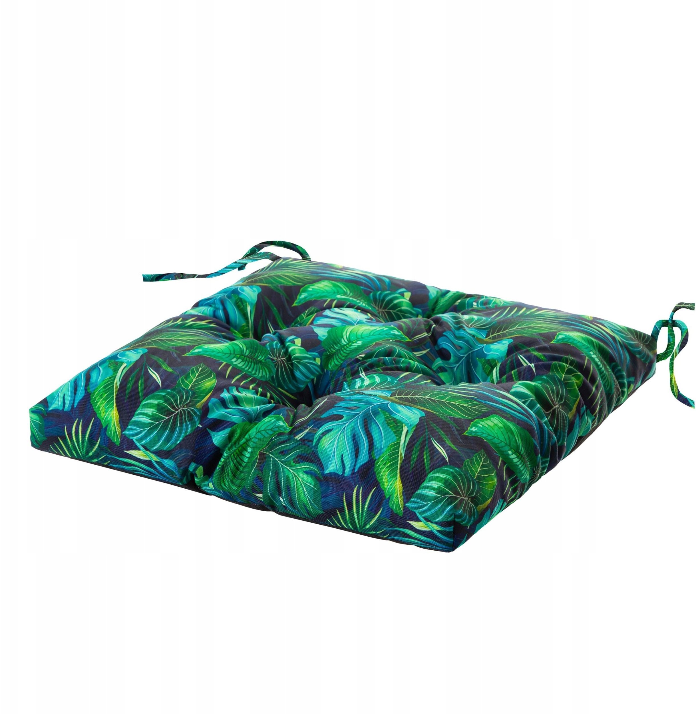 PODUSZKA SIENA 3 D NIEBIESKIE LIŚCIE