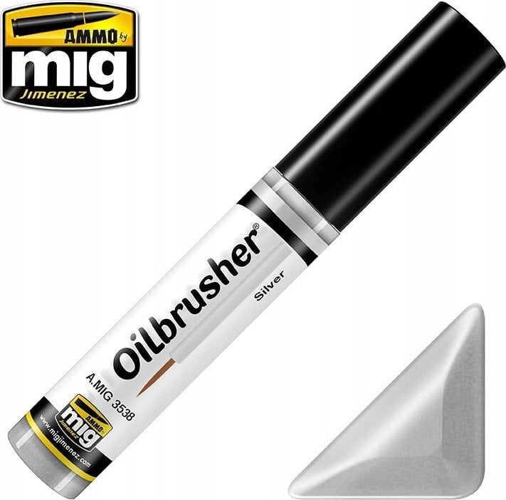 Vallejo Ammo: Oilbrusher - Silver (10 ml)