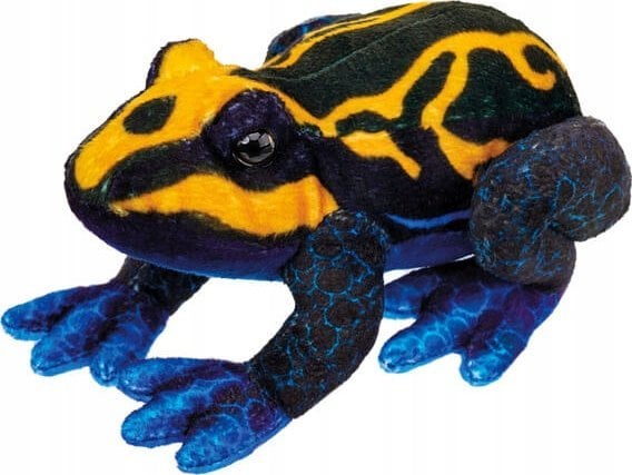 Maskotka pluszowa Żaba pomarańczowo-czarna 13cm kolorowa żabka 14120