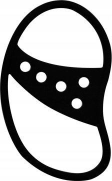 OEM Silikonowa nakładka zapobiegająca wypadaniu słuchawek z ucha, CZARNY