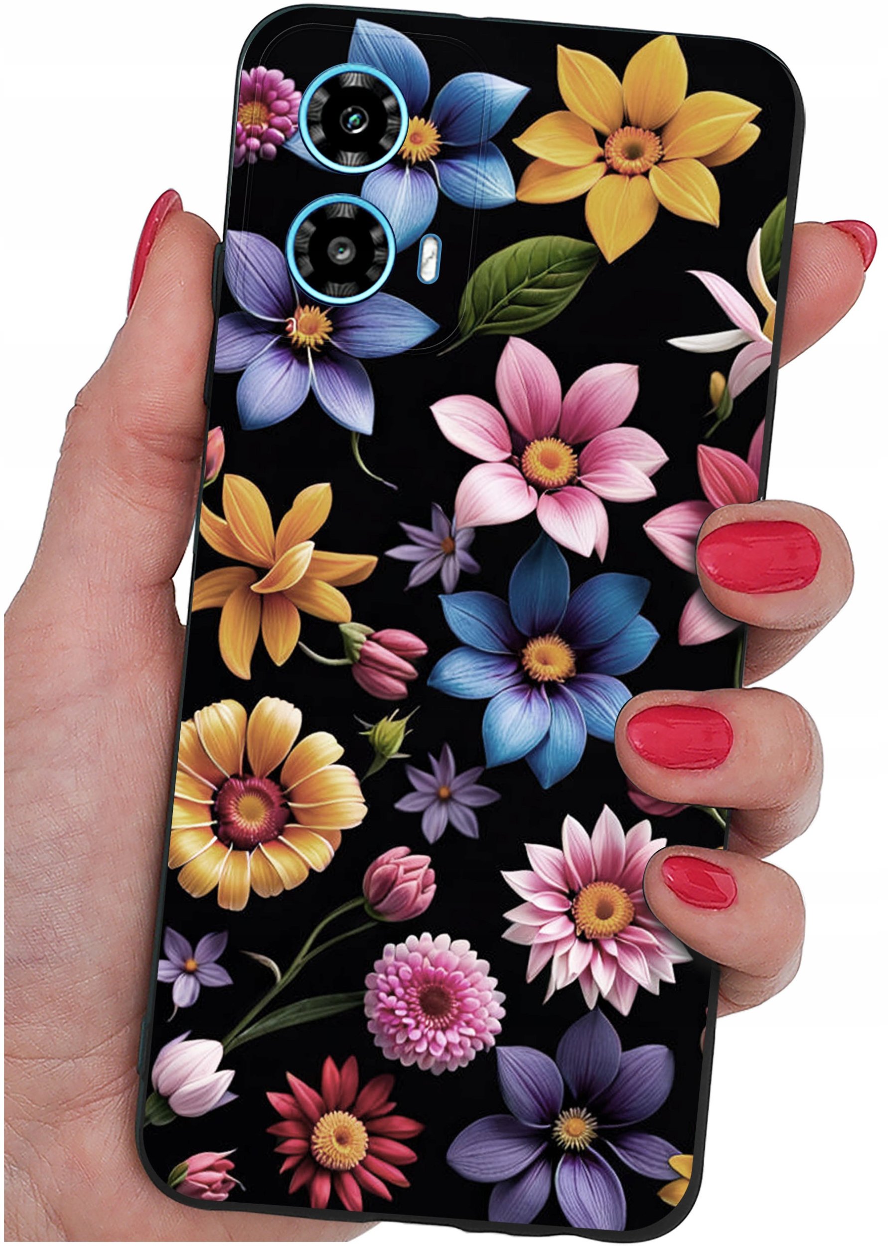 ETUI do Motorola Moto G34 5G WZORY |SILIKONOWE MATT CASE + SZKŁO 9H