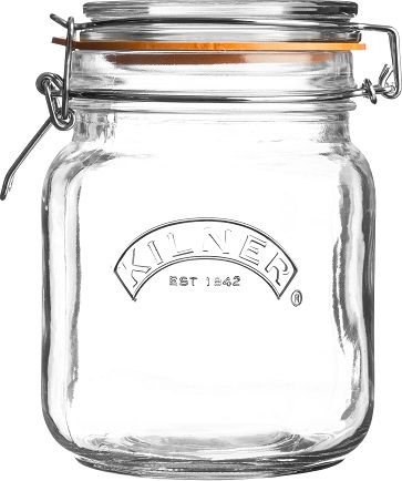 Kilner KILNER Słoik 1l, Square Clip Top Jar