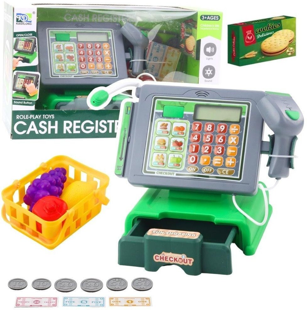 Kasa sklepowa ze światłem i dźwiękiem