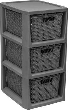 Branq Regał Stojak Z 3 Koszykami 1725 Antracyt BranQ