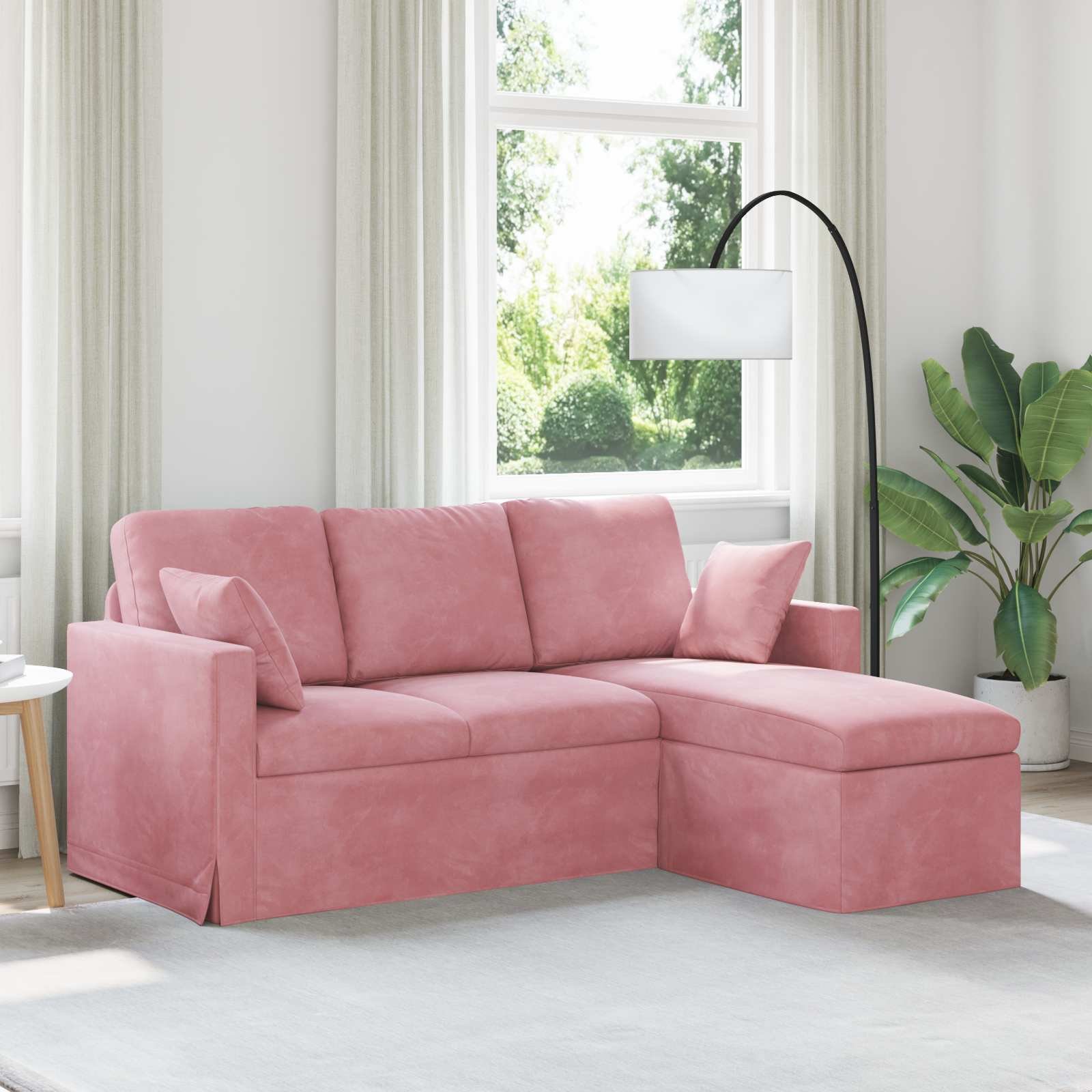 vidaXL Sofa Różowy