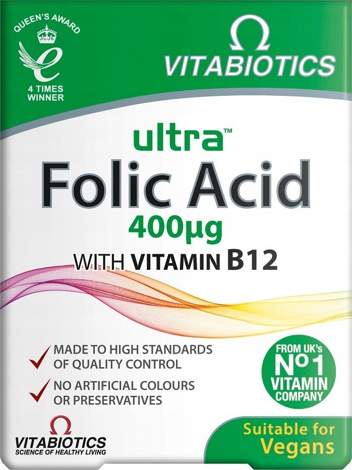 VITABIOTICS_Ultra Folic Acid kwas foliowy suplement diety 60 tabletek