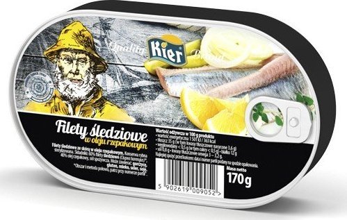 KIER Kier Filety śledziowe w oleju 170 g