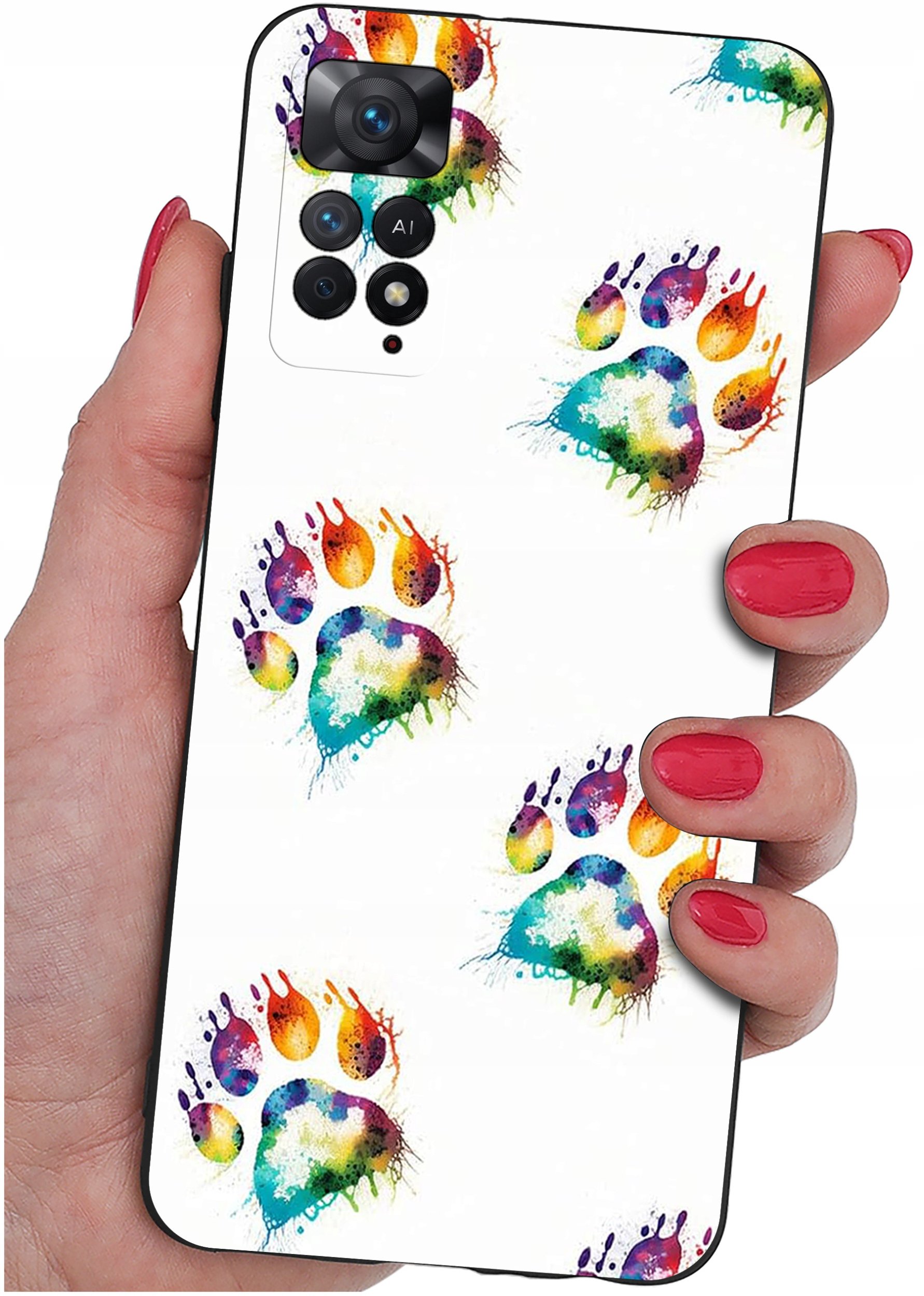 ETUI do Xiaomi Redmi Note 11 Pro | WZORY | SILIKONOWE MATT CASE + SZKŁO 9H