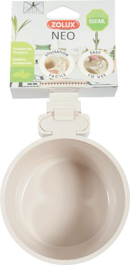 Zolux Miska plastikowa do zawieszenia Neo beżowa 9.5cm