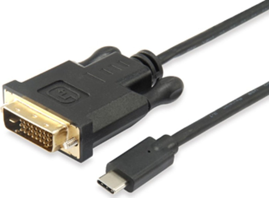 Kabel USB Equip USB-C - DVI-D 1.8 m Czarny (133468)