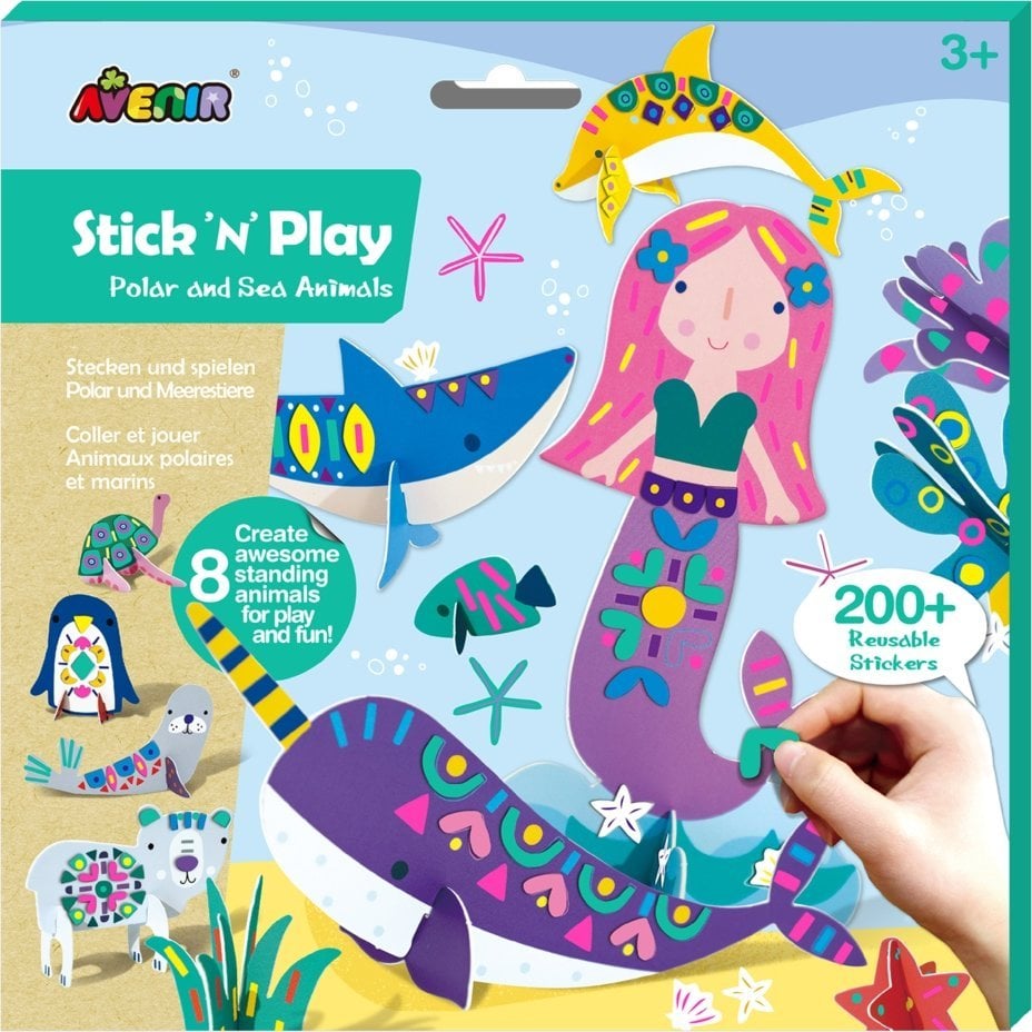 Avenir Wyklejanka Stick N Play - Zwierzęta polarne i morskie