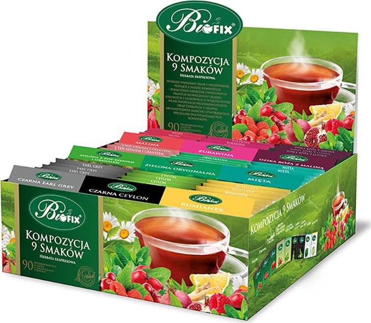 Zestaw herbat ekspresowych Bi fix kompozycja 9 smaków