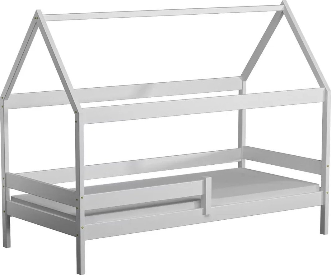 Elior Białe łóżko dziecięce typu domek - Petit 3X 180x90 cm