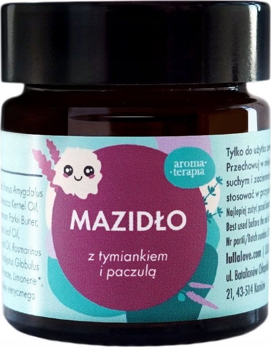 LullaLove Lullalove, Mazidło z tymiankiem i paczulą, 30 ml