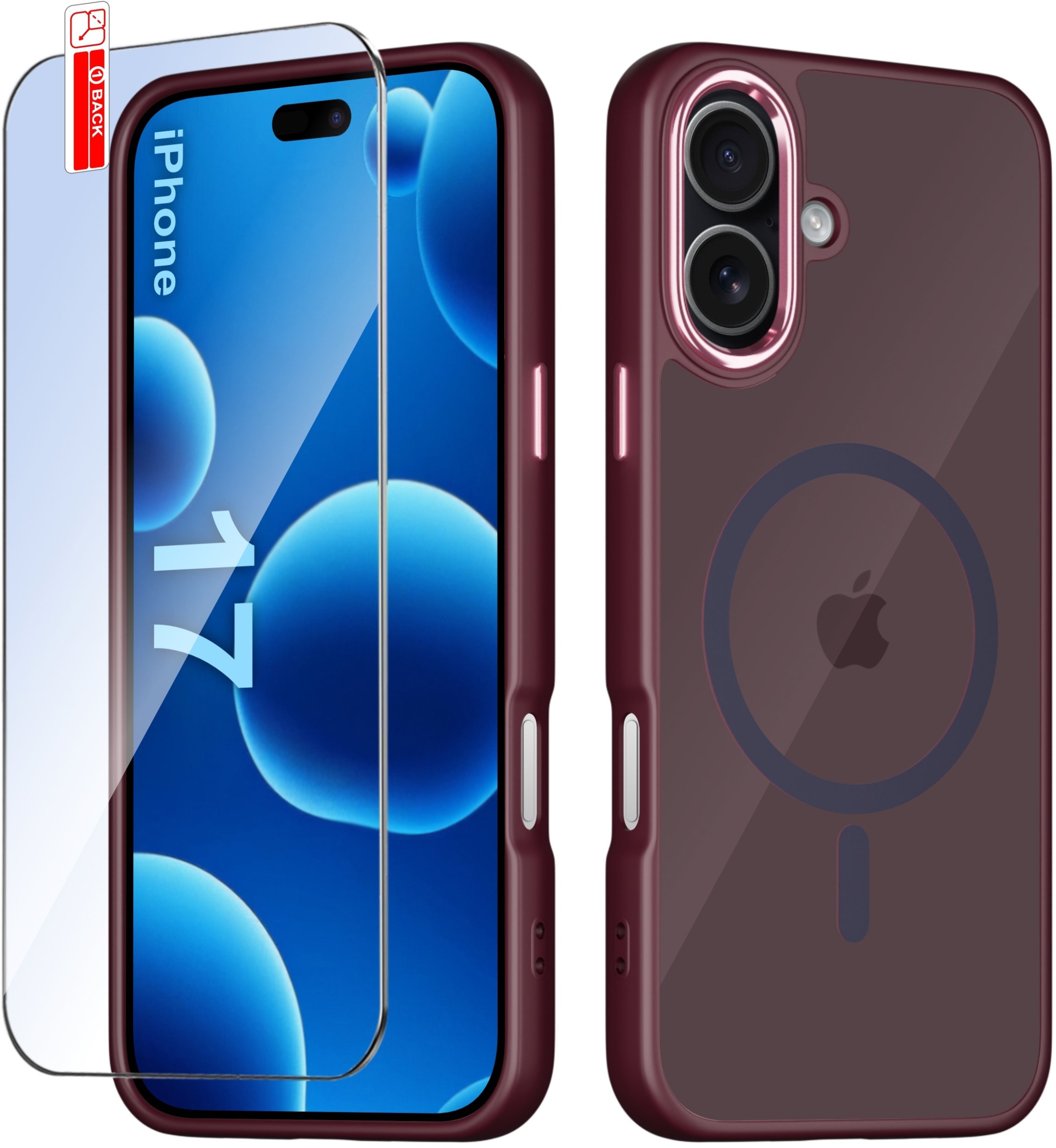 Etui do iPhone 17 CASE do MagSafe MATOWE Magnetyczne PREMIUM + Szkło 9H