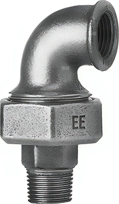 ODLEWNIA Śrubunek kolankowy ocynk WZ DN32 1 1/4 stożkowy