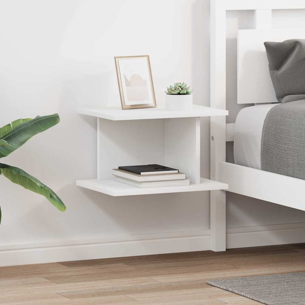 vidaXL Stolik nocny 2 pcs Biały 40 x 30 x 25 cm