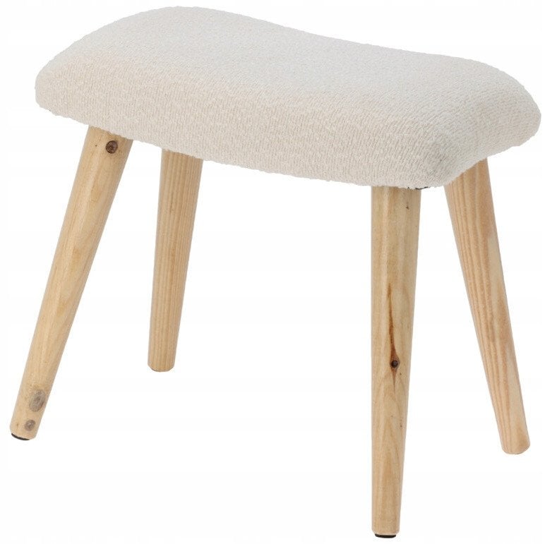 Taboret boucle KRUK, 40 x 28 x 38 cm