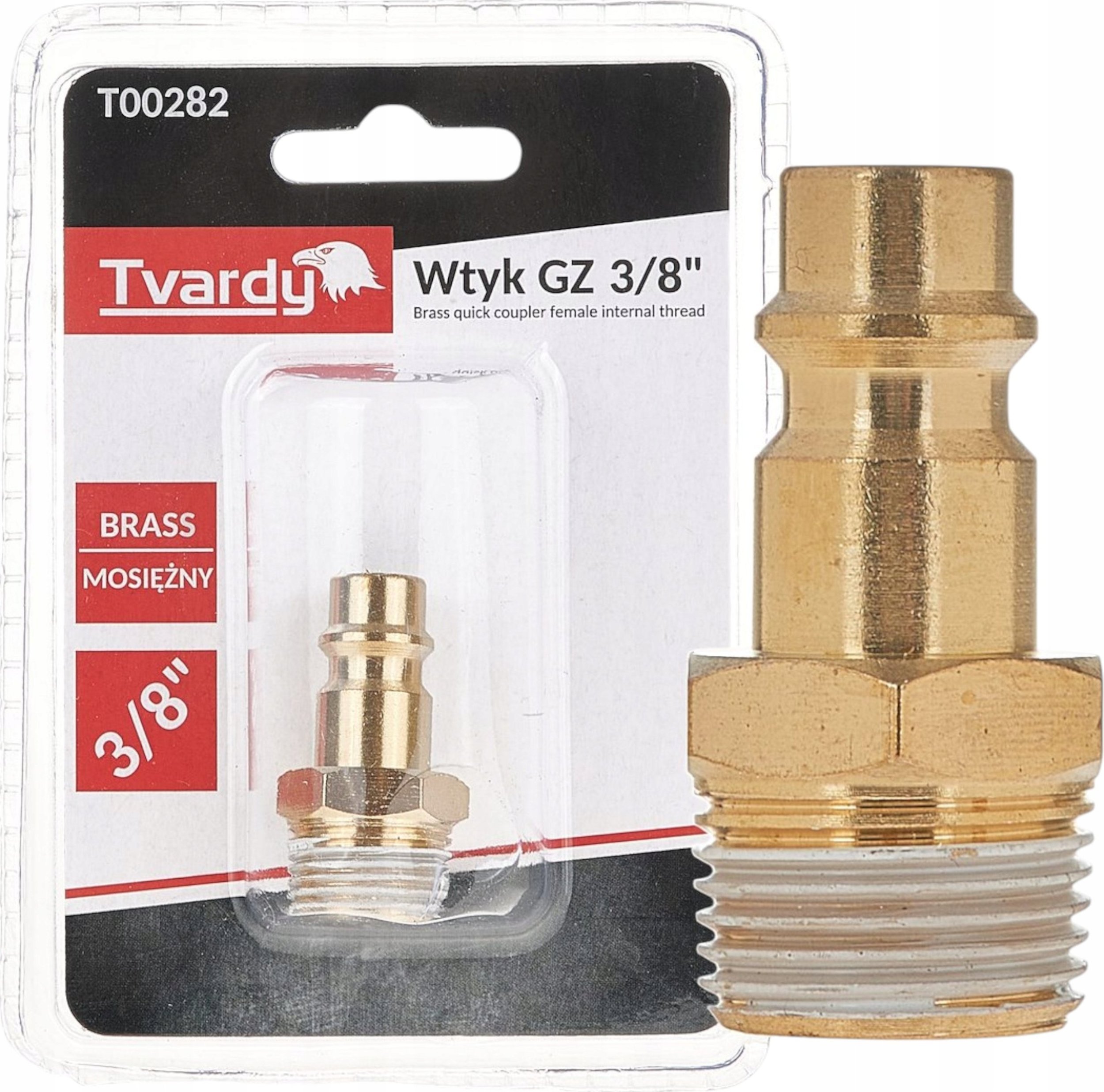 Wtyk mosiężny GZ 3/8" typ męski (1/10/100)