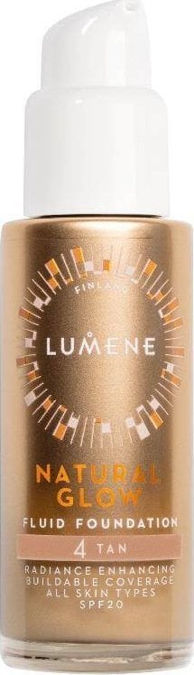 Lumene Natural Glow Fluid Foundation SPF20 4 Tan 30ml