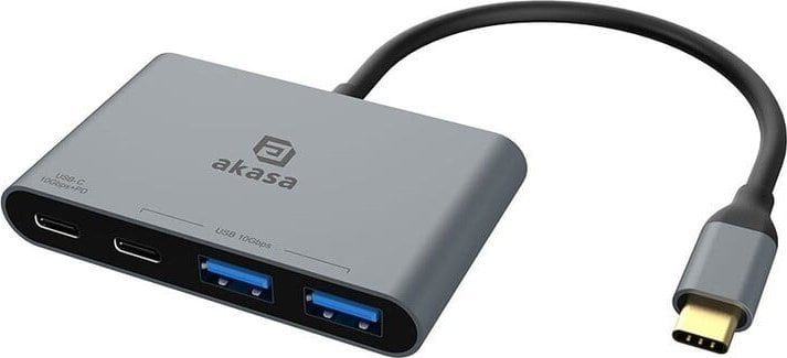 HUB USB Akasa AKASA Hub USB-C na 2x Typ-C + 2x Typ-A USB 3.2