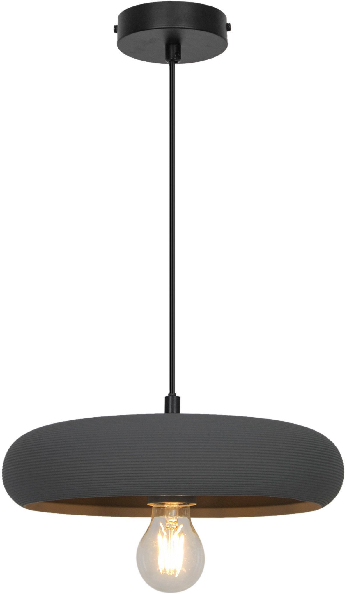 PENDANT LIGHT FARO E27 D30CM GREY