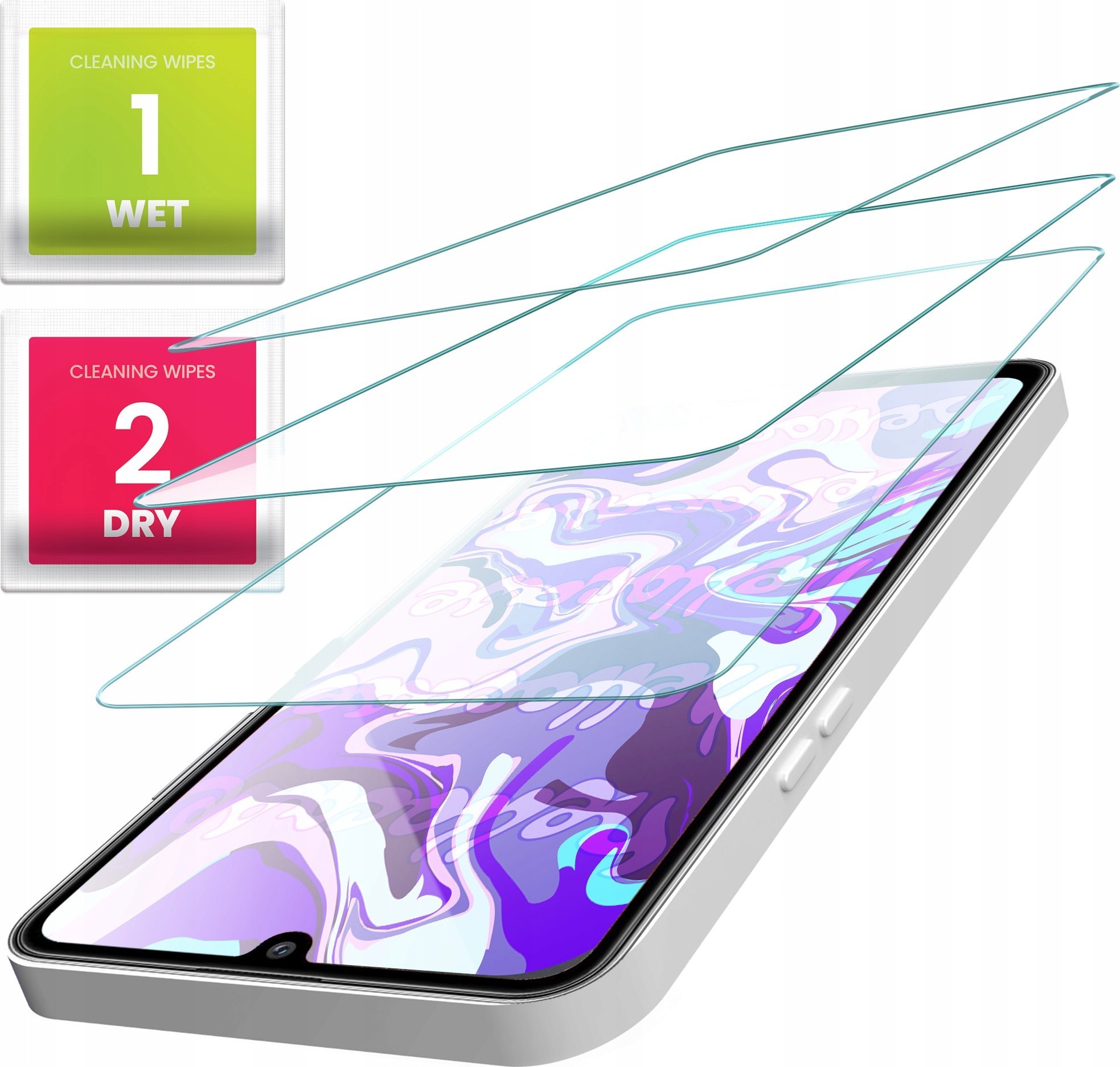 Hello Case 3-PAK Szkło Hartowane do Huawei P Smart 2019 / Plus 2019 (9H, płaskie 2.5D)