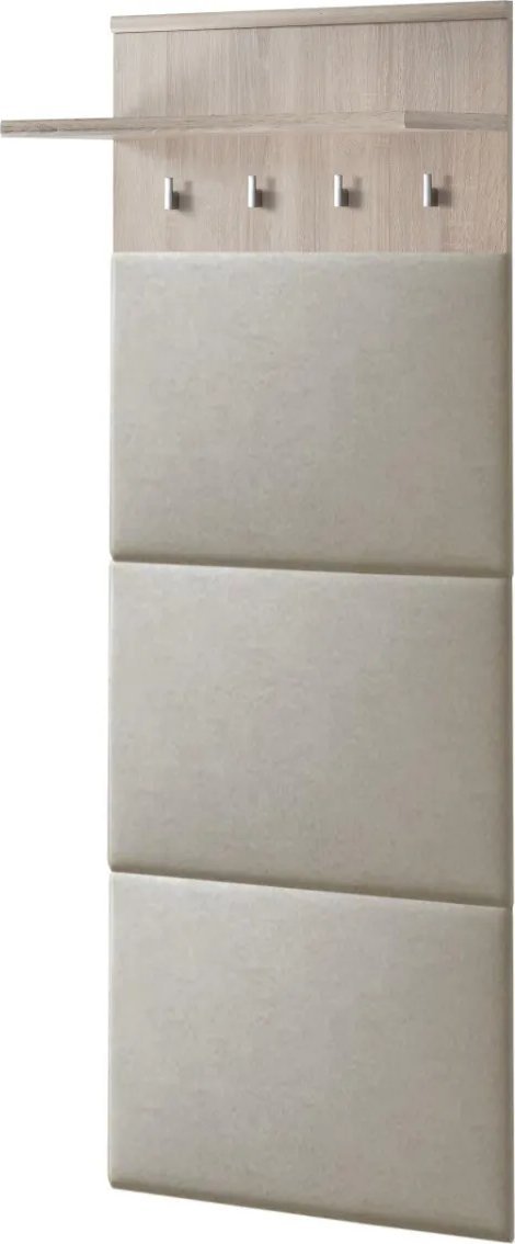 ASM Meble Wieszak tapicerowany do przedpokoju ARMARIO dąb sonoma/beżowy ASM Meble