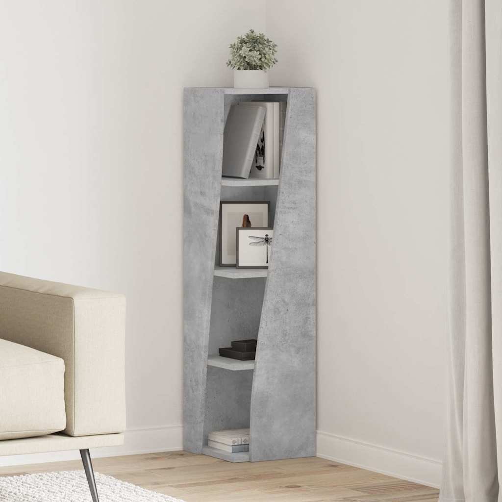 vidaXL Szafka narożna Biały 27,5x27x102cm Materiał z drewna pochodzenia