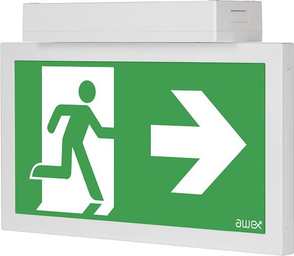 AWEX Oprawa awaryjna INFINITY II AC LED 1W 3h dwuzadaniowa AT szara IF2ACS/1W/BSA/AT/GR - IF2ACS/1W/BSA/AT/GR