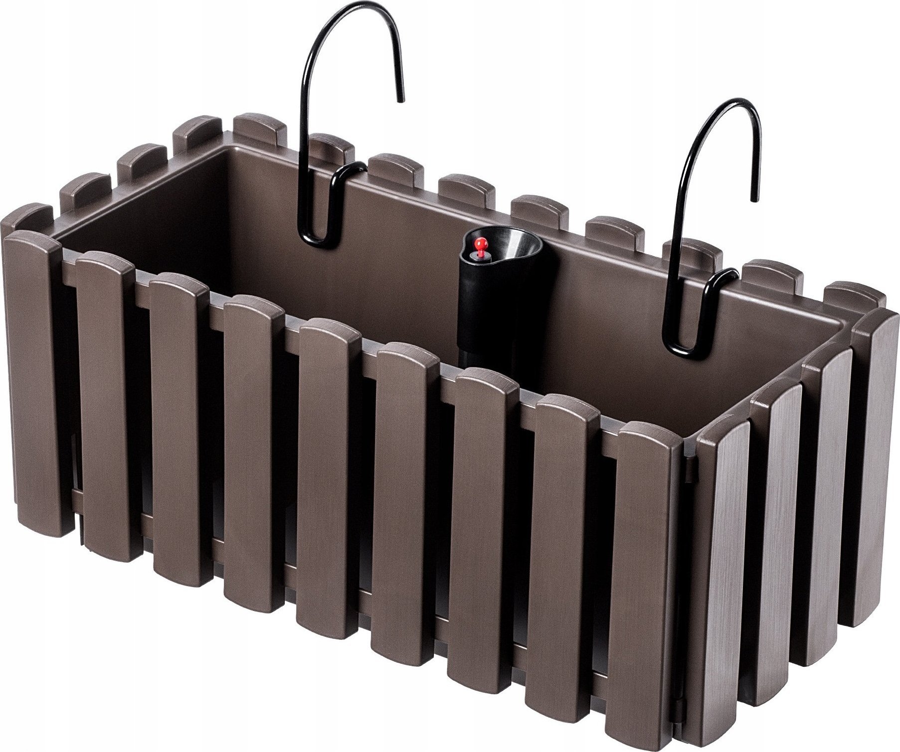 Kadax KADAX Skrzynka Balkonowa Donica Uchwyty 38cm Brąz