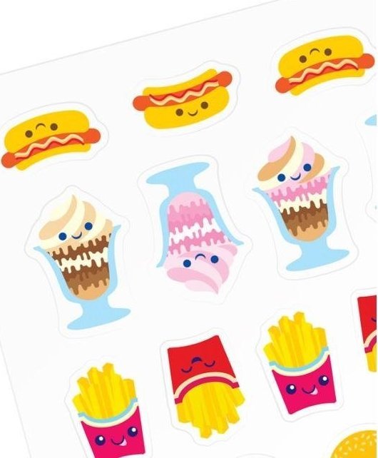 Ooly Mini Naklejki Itsy Bitsy Fast Food