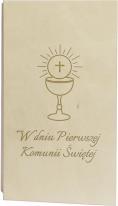 Koszulkowy W dniu Pierwszej Komunii Świętej - pudełko na pieniądze z grawerem