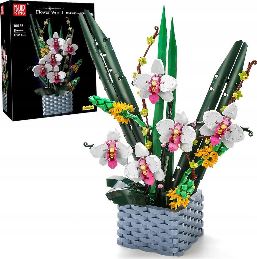 Coil Coil klocki kwiaty bukiet storczyki w donicy 1158 el.