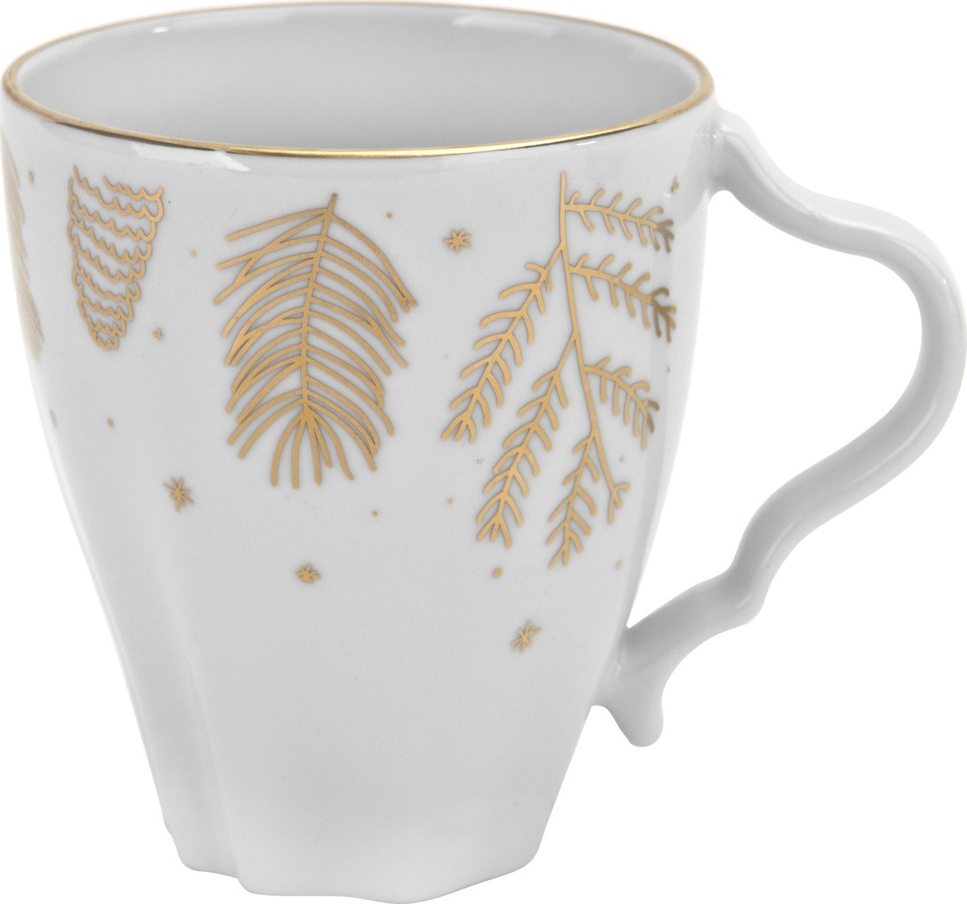 Lubiana Kubek 350ml Złoty Las Stone Age Biały