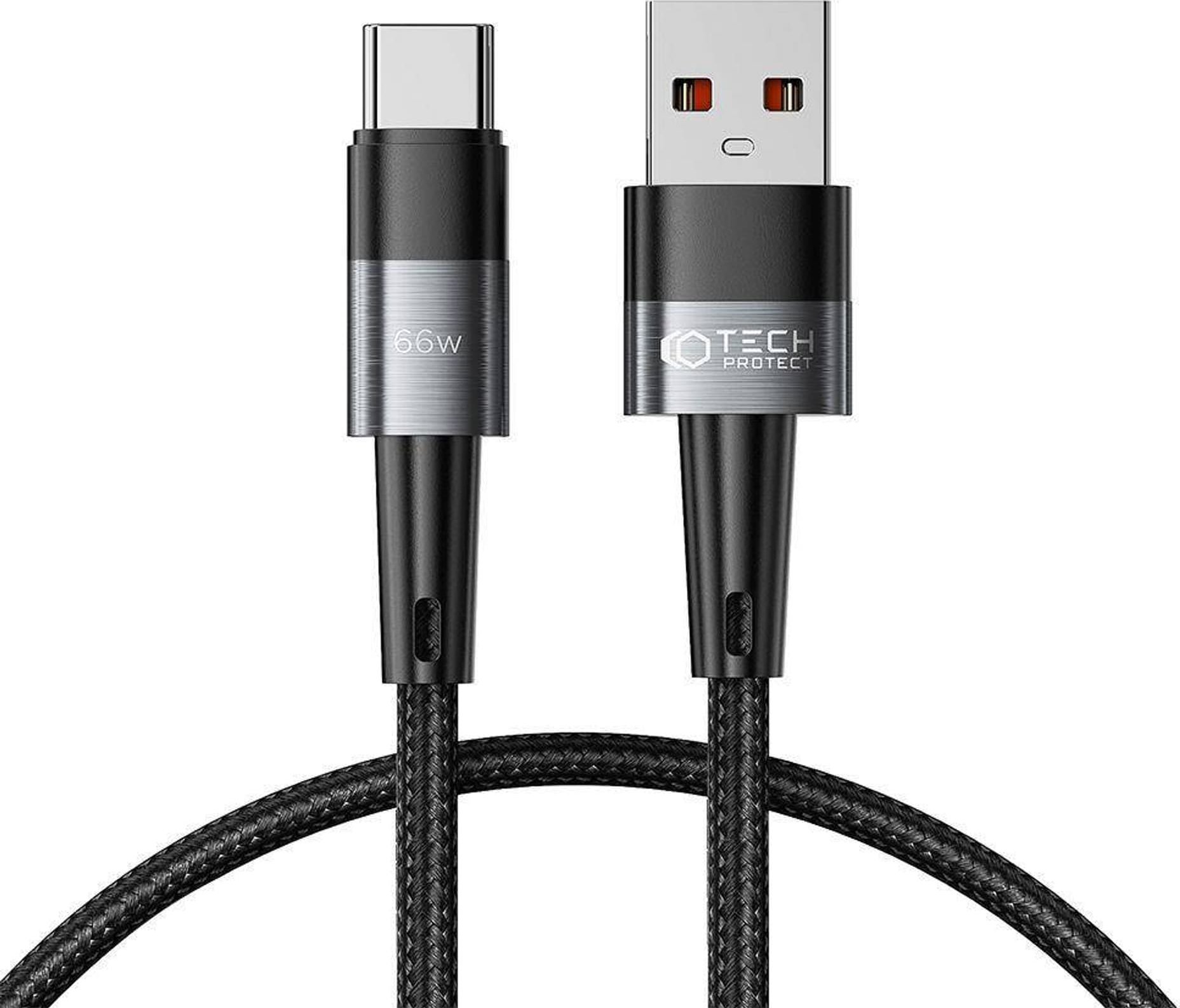 Kabel USB Tech-Protect USB-A - USB-C 0.25 m Szary (THP2006)