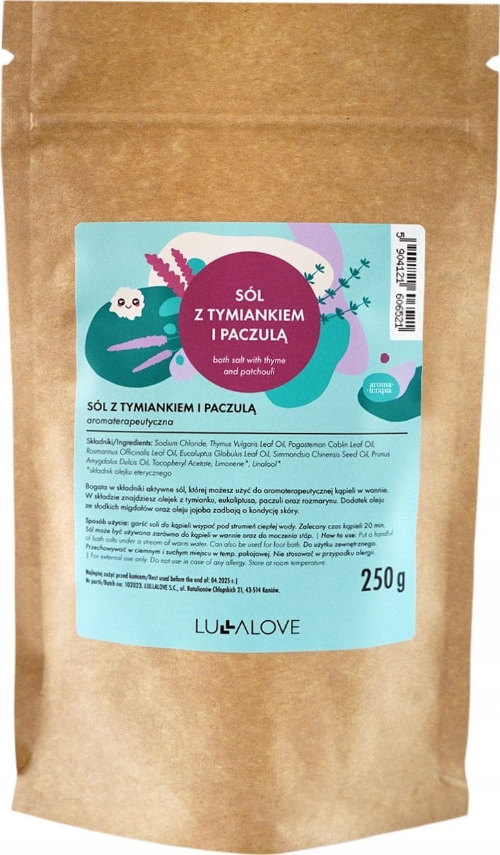 LullaLove Lullalove, Sól z tymiankiem i paczulą, 250 g