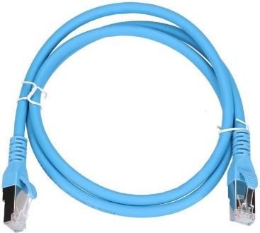 ExtraLink Patchcord KAT.6A, S/FTP, 1m, niebieski (EX.6556)