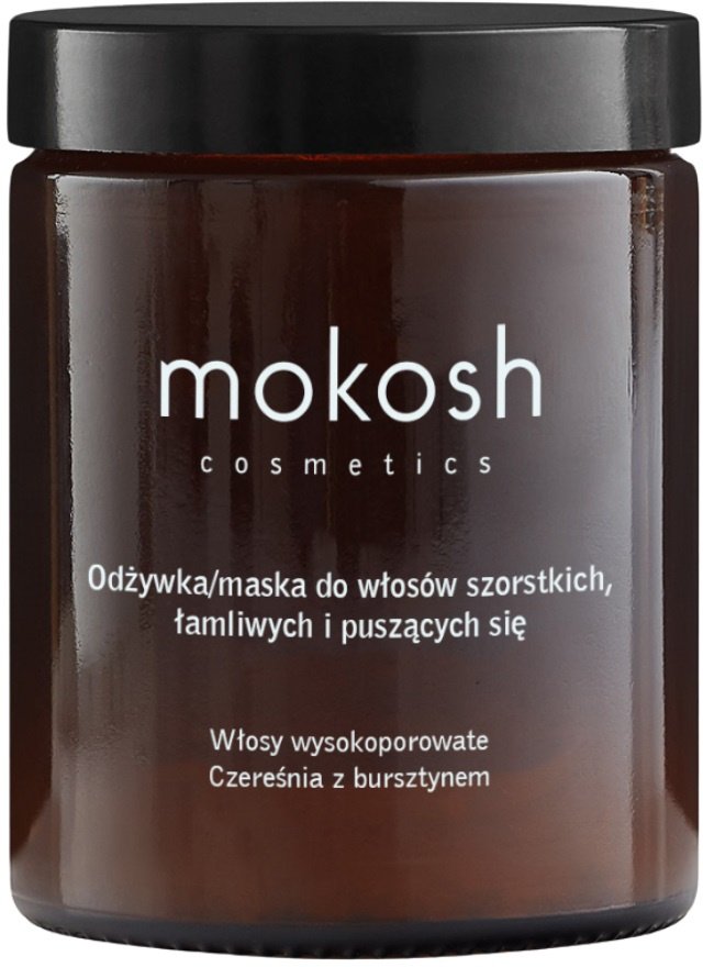 Mokosh Odżywka/maska do włosów szorstkich łamliwych i puszących się Czereśnia z bursztynem 180ml