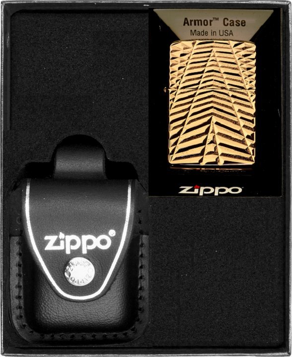 Zestaw ZIPPO Zapalniczka GEOMETRIC PATERN DESIGN Prezentowy No3