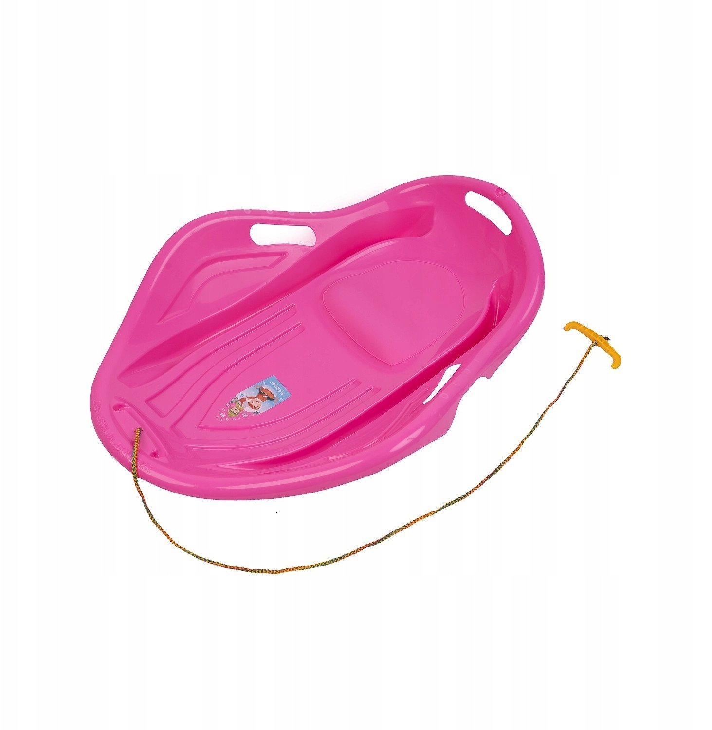 Sanki dla Dzieci Ślizgacz Ślizg na Śnieg Plastikowe Różowe MARMAT 30 kg