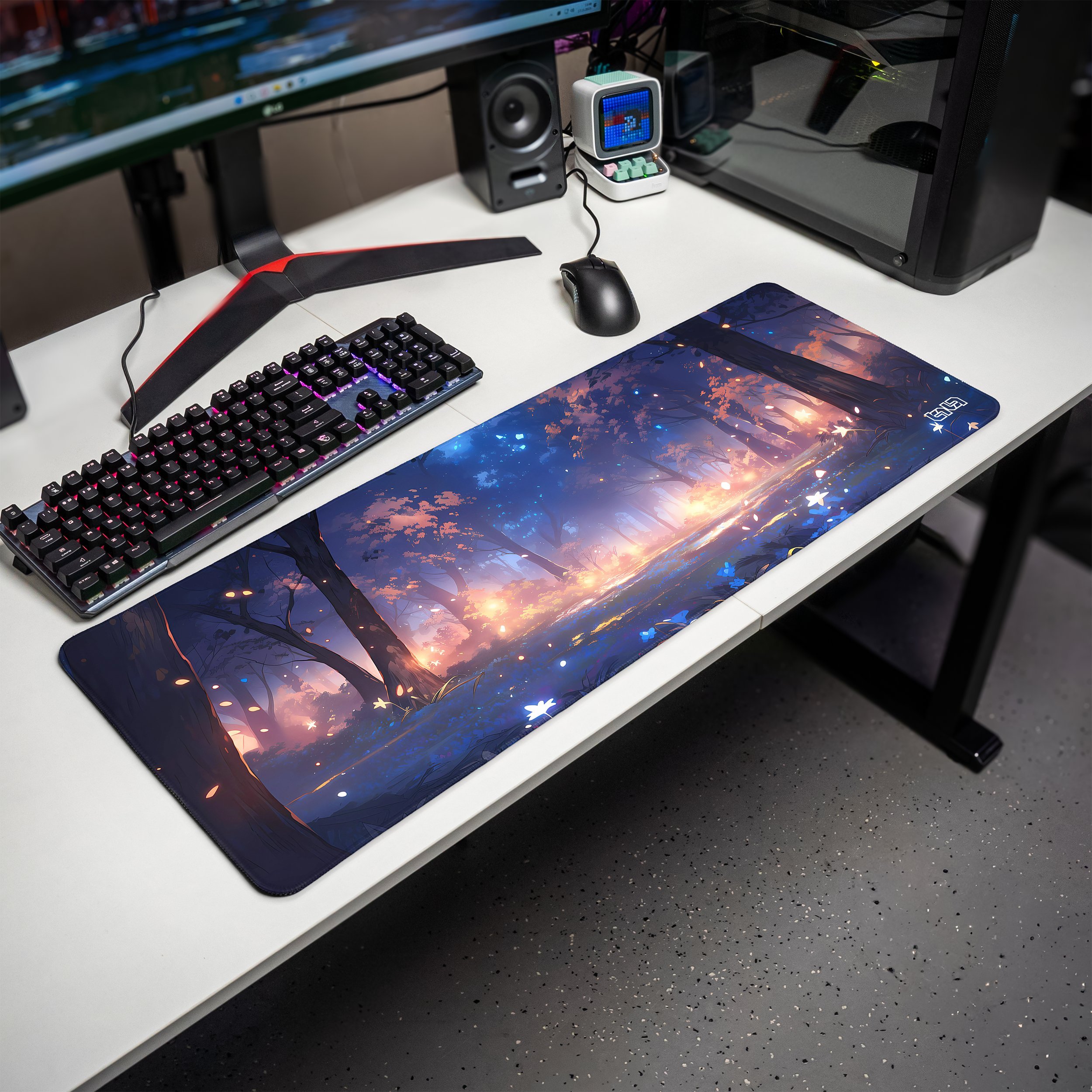 Podkładka Tilt PODKŁADKA POD MYSZKĘ XXL Magiczny Las 80x30 TILT Prezent Gamingowa